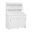 TOPMAX 65inch Garden Potting Bench Table, Fir Wood Workstation with Storage Shelf, Drawer and Cabinet, White SP100019AAK