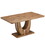 Modern Dining Table for 6, Rectangular Kitchen Table with Faux Marble Tabletop for Dining Room, Kitchen SQ000120AAE