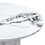 Round Dining Table for 4-6, 47 inch Modern Kitchen Faux Marble Table Small Dinner Table MDF Kitchen Dinning Table for Cafe Restaurant Wine Bar Home Office Conference SQ000153AAK