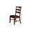 Sara Ladder Back Dining Side Chairs in Brown, Set of 2 SR011283