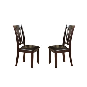 Charlton Slat Back Dining Side Chairs in Espresso, Set of 2 SR011285