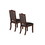 Faux Leather Upholstered Dining Chairs, Brown(Set of 2) SR011338