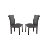 Blue Grey Fabric Dining Chairs, Set of 2 SR011543
