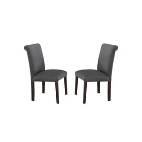 Blue Grey Fabric Dining Chairs, Set of 2 SR011543