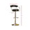 Set of 2 Black Faux Leather Bar Stools SR011559