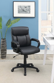 Standard Back Upholstered Office Chair, Black SR011682