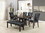 Faux Leather Upholstered Dining Chair, Black(Set of 2) SR011750