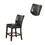 Leather Upholstered High Dining Chair, Black(Set of 2) SR011754