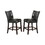 Leather Upholstered High Dining Chair, Black(Set of 2) SR011754