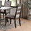 Dining Chair with Upholstered Cushion, Grey(Set of 2) SR011801
