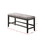 High Bench with Upholstered Cushion,Grey SR011804