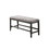 High Bench with Upholstered Cushion,Grey SR011804