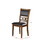Set of 2 Upholstered Dining Chair in Walnut Finish SR011813