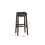Black PU Upholstery Bar Stool, Set of 2 SR011816