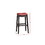 Burgundy PU Upholstery Bar Stool, Set of 2 SR011822