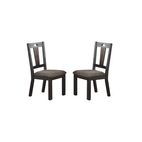 Upholstery Dining Chairs, Dark Grey(Set of 2) SR011832