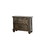 Bling 2-Drawer Wood Nightstand in Rustic Brown Finish SR015461