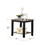 End Table with Open Shelf in Dark Brown and Grey SR016385