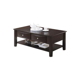 Coffee Table of Two Drawers in Brown SR016387