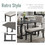 TREXM 6-Piece Dining Table and Chair Set with Special-shaped Legs and Foam-covered Seat Backs&Cushions for Dining Room (Gary) ST000059AAE