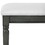 TREXM 7-Piece Dining Table with 4 Trestle Base and 6 Upholstered Chairs with Slightly Curve and Ergonomic Seat Back (Gray) ST000108AAE