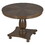 TREXM 5-Piece Retro Dining Set, Round Table with Pedestal Table Base and 4 Upholstered Chairs for Dining Room and Kitchen (Espresso) ST000121AAP