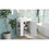 21.6" white Bathroom vanity, Combo Cabinet, Bathroom Storage Cabinet, Single Ceramic Sink, Left side storage SV000007AAE