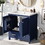 30" Blue Bathroom Vanity with Single Sink, Combo Cabinet Undermount Sink, Bathroom Storage Cabinet with 2 Doors and a Drawer, Soft Closing, Multifunctional Storage, Solid Wood Frame SV000010AAC-1