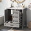 30" Bathroom Vanity, Modern Bathroom Cabinet with Sink Combo Set, Bathroom Storage Cabinet with a Soft Closing Door and 3 Drawers, Solid Wood Frame(Grey) SV000013AAE-1