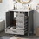 30" Bathroom Vanity, Bathroom Cabinet with Sink Combo Set, Bathroom Storage Cabinet with a Soft Closing Door and 3 Drawers, Solid Wood Frame(Grey) SV000013AAE