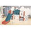 Kids Slide Playset Structure, Freestanding Castle Climber with Slide and Basketball Hoop, Toy Storage Organizer for Toddlers, Kids Climbers Playhouse for Indoor Outdoor Playground Activity