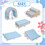 Soft Climb and Crawl Foam Playset 10 in 1, Safe Soft Foam Nugget Block for Infants, Preschools, Toddlers, Kids Crawling and Climbing Indoor Active Play Structure SW000070AAE