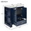 30" Bathroom Vanity with Seperate Basin Sink, Modern Bathroom Storage Cabinet with Double-sided Storage Shelf, Freestanding Bathroom Vanity Cabinet with Single Sink SW000107AAC