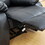 82 inch Modern Bonded Leather 3 Seater Sofa Couch with 2 Cup Holders and Two Recliner Chaise,Recliner Sofa with Padded Armrest for Living Room,Dorm Black T2359P145812