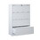 T2398P154452 White+Metal+Filing Cabinets+3-4 Drawers+Office