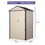 6x4 FT Outdoor Storage Shed, Steel Metal Lockable Garden Shed, Tiny House, Utility Shed, Lean-to Shed & Outdoor Storage, Waterproof Backyard Shed with Door for Bike, Tools, Lawnmower T2398P193869