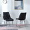 Black Velvet dining chair with Black Noncorrosive Steel Legs T2521P162644