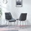 Black Velvet dining chair with Black Noncorrosive Steel Legs T2521P162644