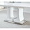Tempered Glass Butterfly Dining Table with Stainless Steel Legs - Modern Elegance for Your Dining Room T2521S00016