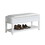 Rouen Seating Bench with Shoe Storage, White T2574P164221