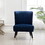 Elon Contemporary Velvet Upholstered Accent Chair, Blue T2574P164255