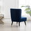 Elon Contemporary Velvet Upholstered Accent Chair, Blue T2574P164255