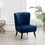 Elon Contemporary Velvet Upholstered Accent Chair, Blue T2574P164255