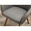 Tuchico Contemporary Fabric Accent Chair, Gray T2574P164258