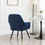 Tuchico Contemporary Velvet Upholstered Accent Chair, Blue T2574P164264