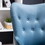 Doarnin Contemporary Silky Velvet Tufted Button Back Accent Chair, Blue T2574P164266