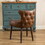 Viking Tufted Button Back barrel chair with Nailhead, Brown T2574P164502