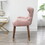 Lindale Contemporary Velvet Upholstered Nailhead Trim Accent Chair, Pink T2574P164506