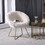 Slatina Faux Fur Upholstered Accent Chair, White T2574P164507