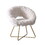 Slatina Faux Fur Upholstered Accent Chair, White T2574P164507